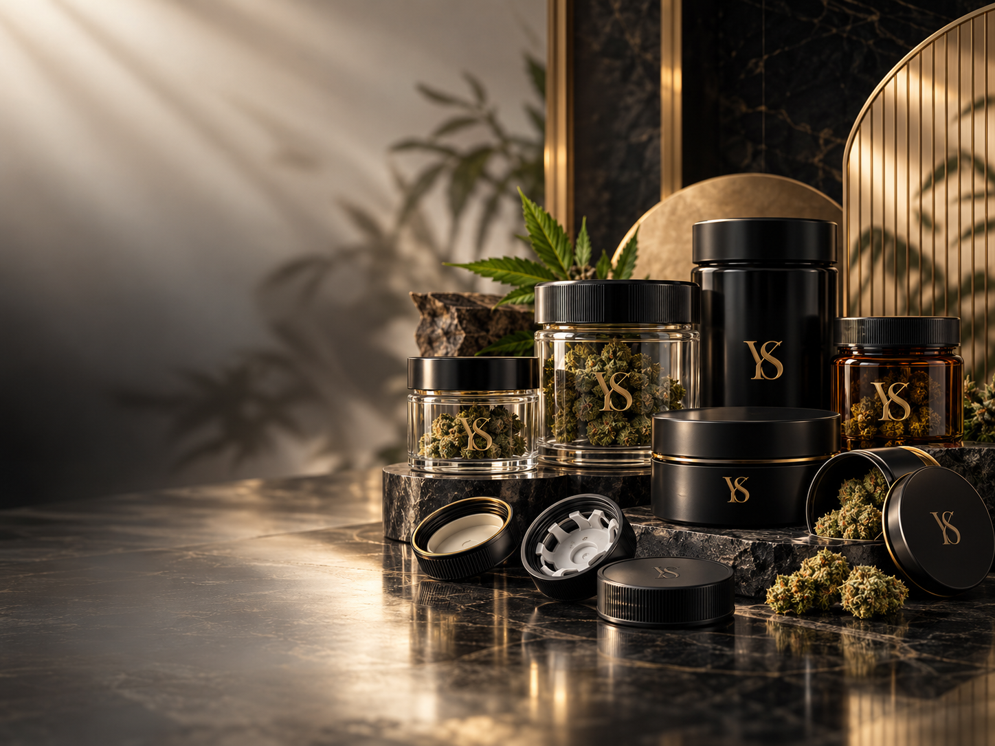 Child-resistant jars and containers